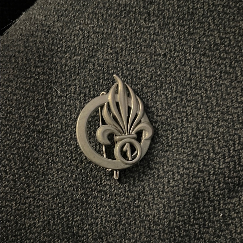 U.S. Army Black and Silver Brooch